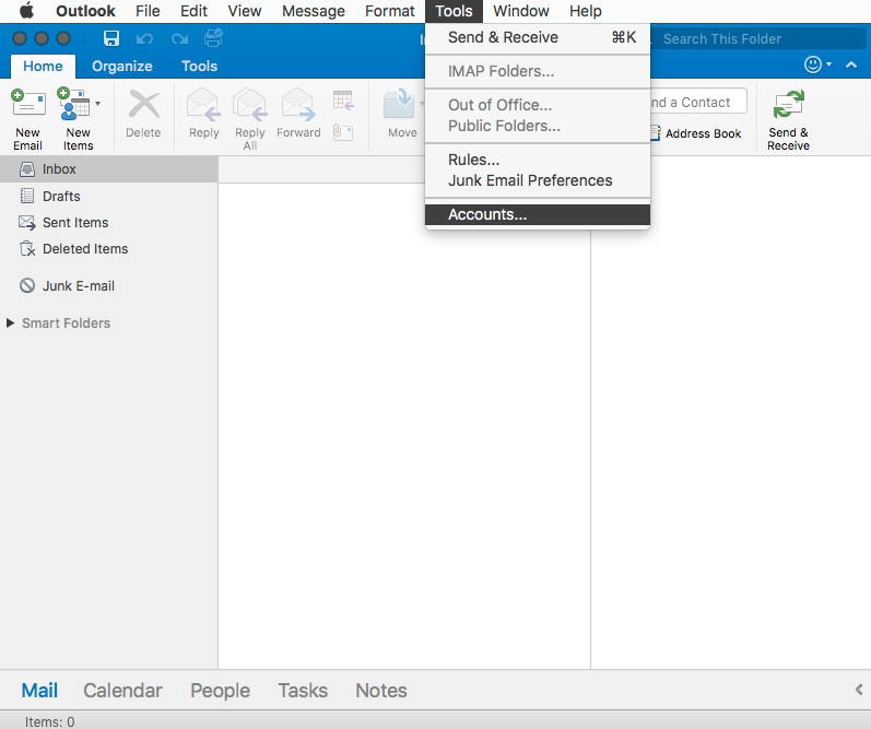 outlook for mac 2016 recent contact